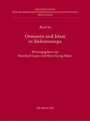 cover image of Osmanen und Islam in Südosteuropa